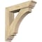 Ekena Millwork Imperial Traditional Rough Sawn Bracket w/ Offset Brace, Douglas Fir, 6"W x 26"D x 26"H BKT0604X26X26IMP01RDF - alternate 1